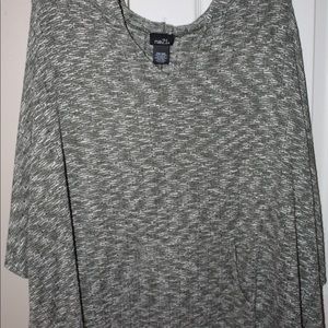 HUNTER GREEN PONCHO WITH POCKET